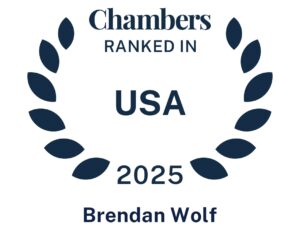 Brendan Wolf 2025 Chambers Badge