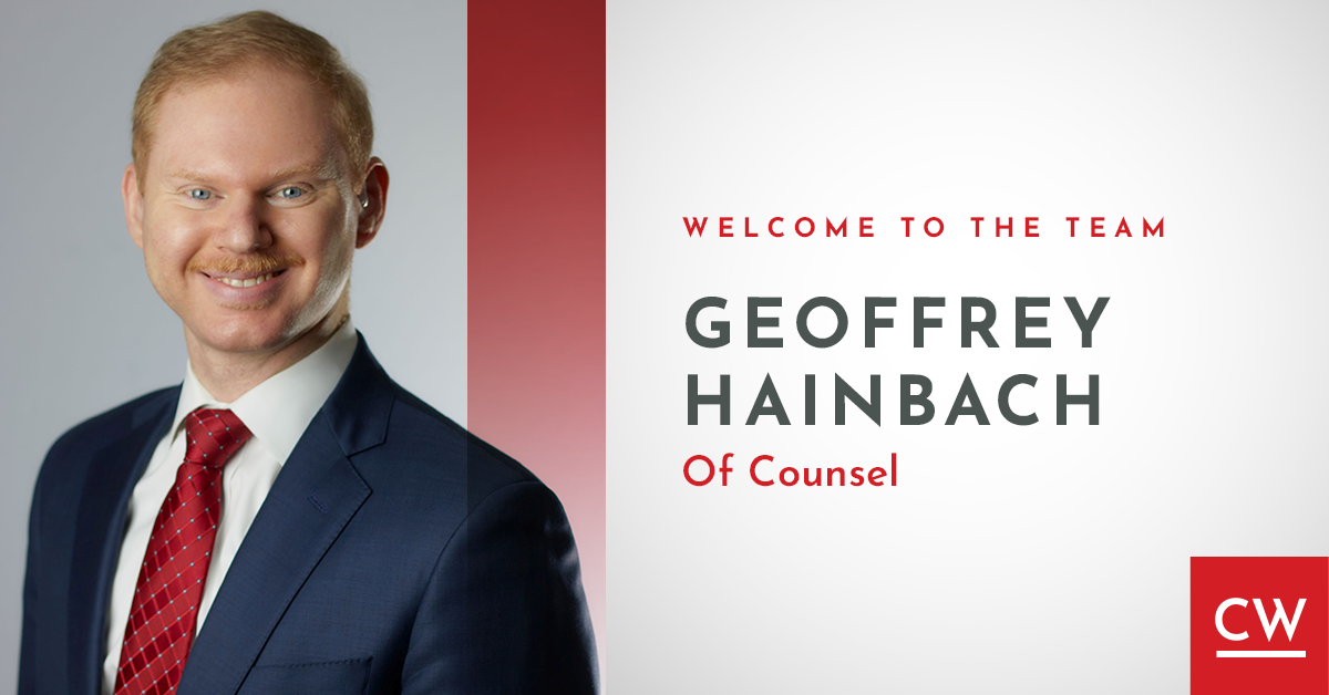 Couch White welcomes Geoffrey Hainbach as Of Counsel image