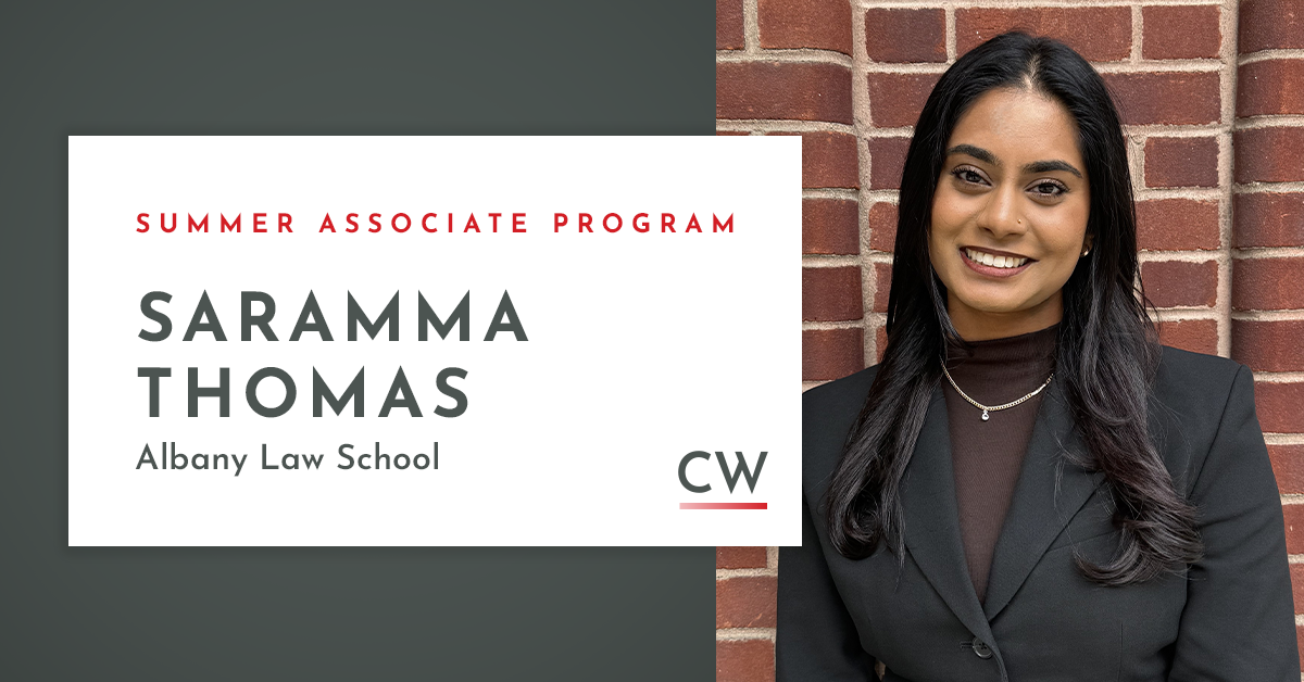 2026 Summer Associate Saramma Thomas